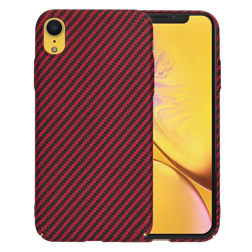 Maska za Apple iPhone XR, Techsuit, Carbonite FiberShell, Crvena