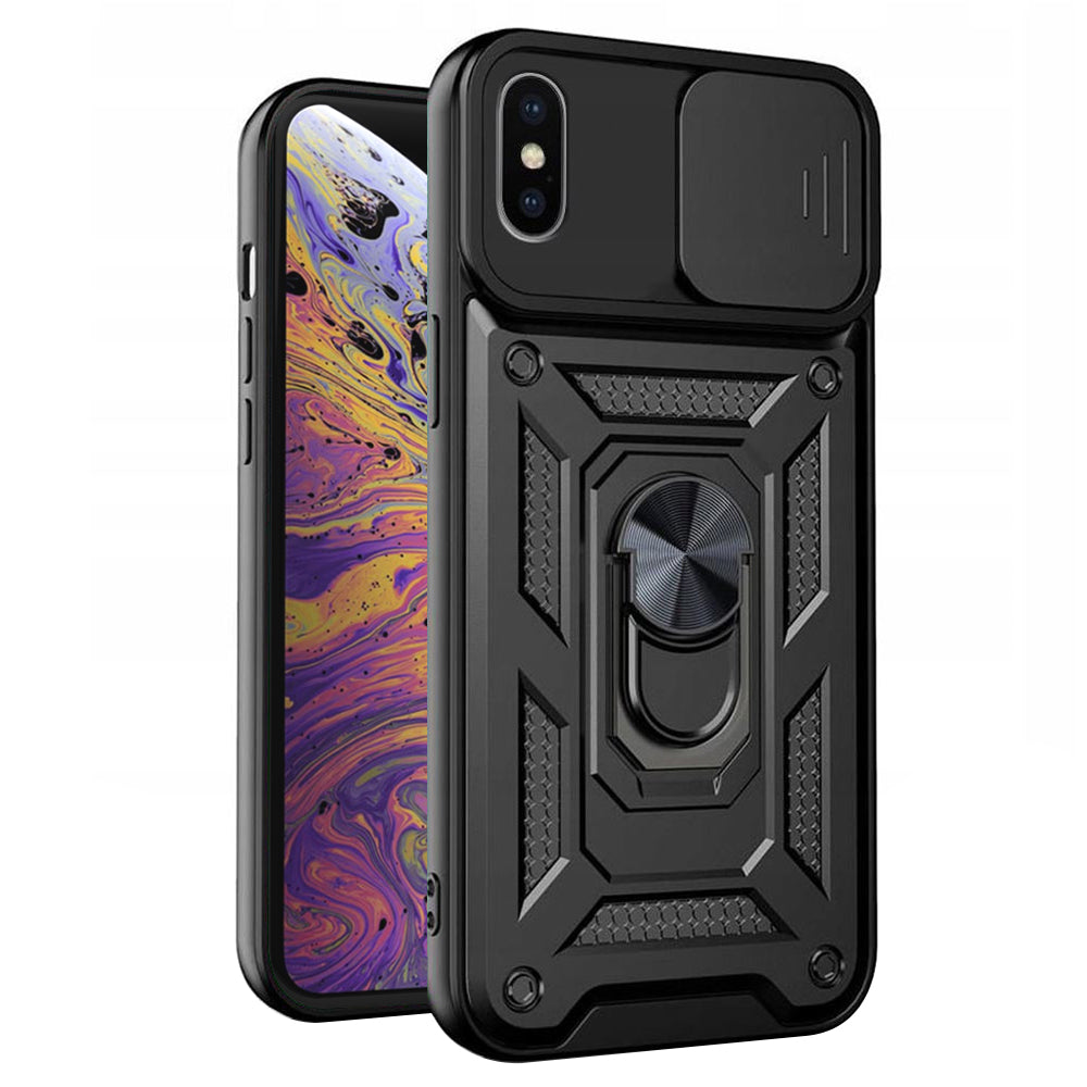 Maska za Apple iPhone XS Max, Techsuit, CamShield, Crna