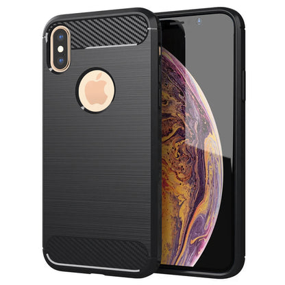 Maska za Apple iPhone XS Max, Techsuit, Karbon, Crna