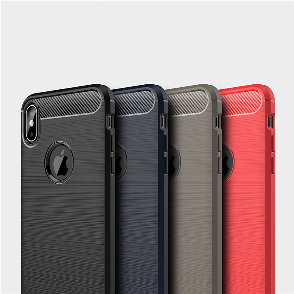 Maska za Apple iPhone XS Max, Techsuit, Karbon, Crna