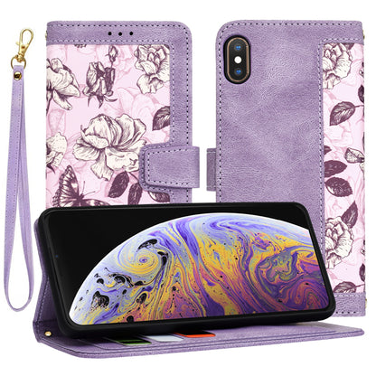 Maska za Apple iPhone XS Max, Techsuit, FlipCraft, Ljubičasta
