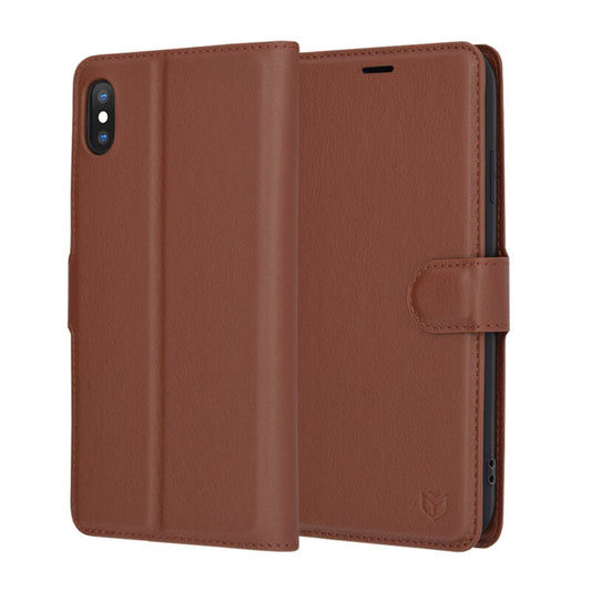 Futrola za Apple iPhone XS Max, Techsuit, Leather Folio, Smeđa