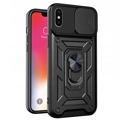 Maska za Apple iPhone XS / X, Techsuit, CamShield, Crna