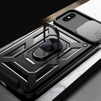 Maska za Apple iPhone XS / X, Techsuit, CamShield, Crna
