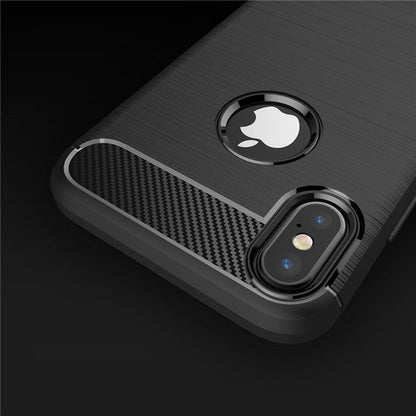 Maska za Apple iPhone XS / X, Techsuit, Karbon, Crna