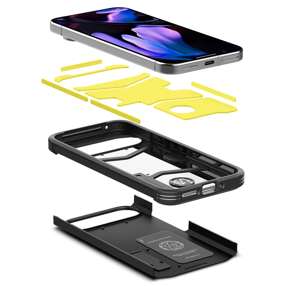 Futrola za Google Pixel 9 Pro XL, Spigen, Tough Armor, Crna ACS07726