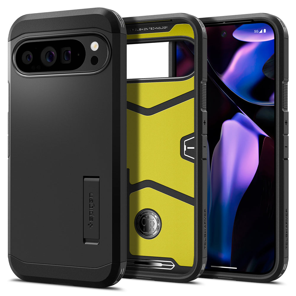 Futrola za Google Pixel 9 Pro XL, Spigen, Tough Armor, Crna ACS07726