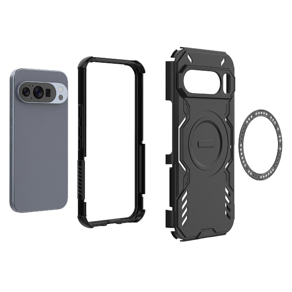 MagSafe futrola za Google Pixel 10 Pro / 10, Techsuit, ArmorMag, Crna
