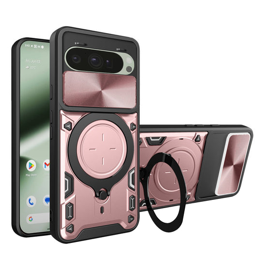Maska za Google Pixel 10 Pro / 10, Techsuit, CamGuard Pro, Ružičasto zlatna