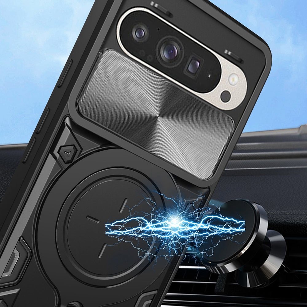 Maska za Google Pixel 10 Pro / 10, Techsuit, CamGuard Pro, Ružičasto zlatna