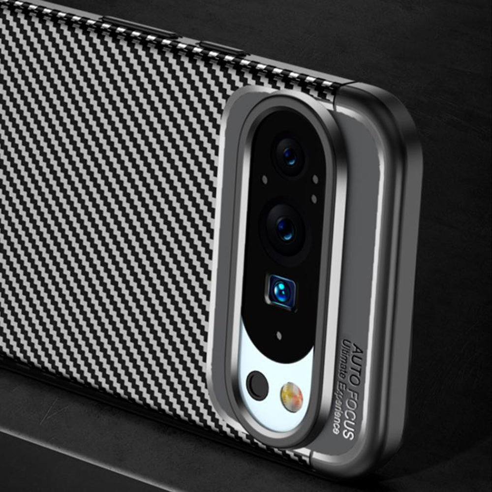 Maska za Google Pixel 10 Pro / 10, Techsuit, CarbonFiber, Crna
