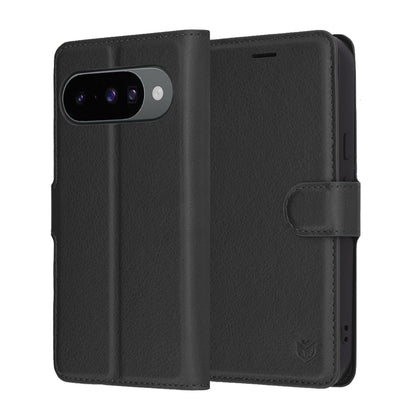 Futrola za Google Pixel 10 Pro / 10, Techsuit, Kožna Folio, Crna