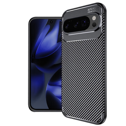 Maska za Google Pixel 10 Pro XL, Techsuit, CarbonFiber, Crna