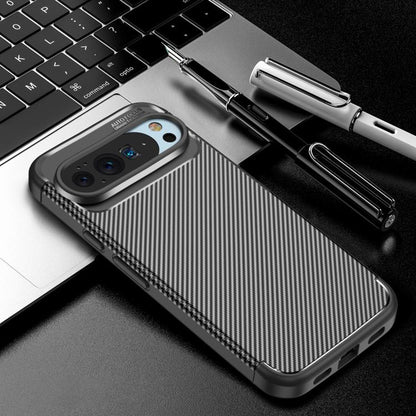 Maska za Google Pixel 10 Pro XL, Techsuit, CarbonFiber, Crna