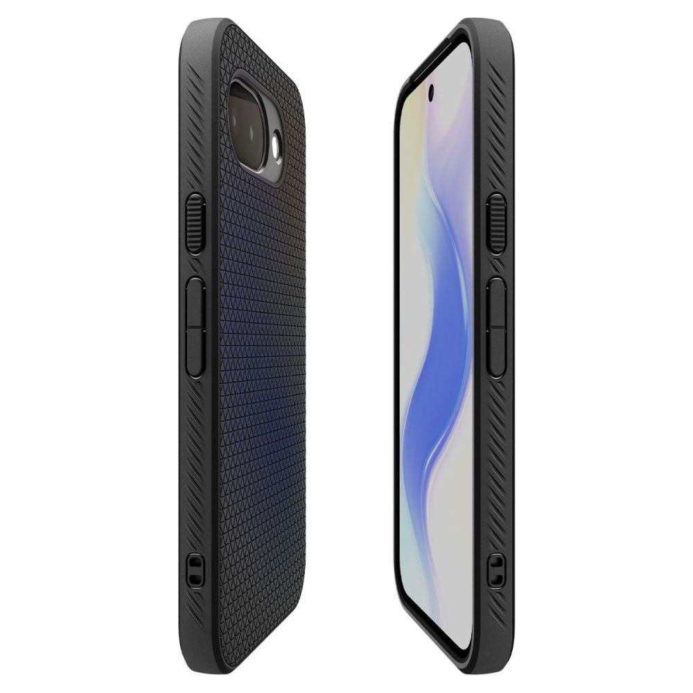 Futrola za Google Pixel 10a, Spigen, Liquid Air, Mat crna ACS11285