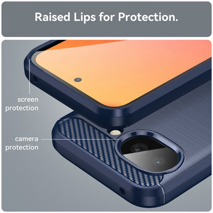 Maska za Google Pixel 10a, Techsuit, Karbon, Plava