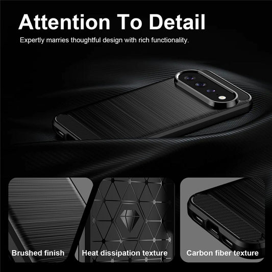 Maska za Google Pixel 11 Pro / 11, Techsuit, Karbon, Crna