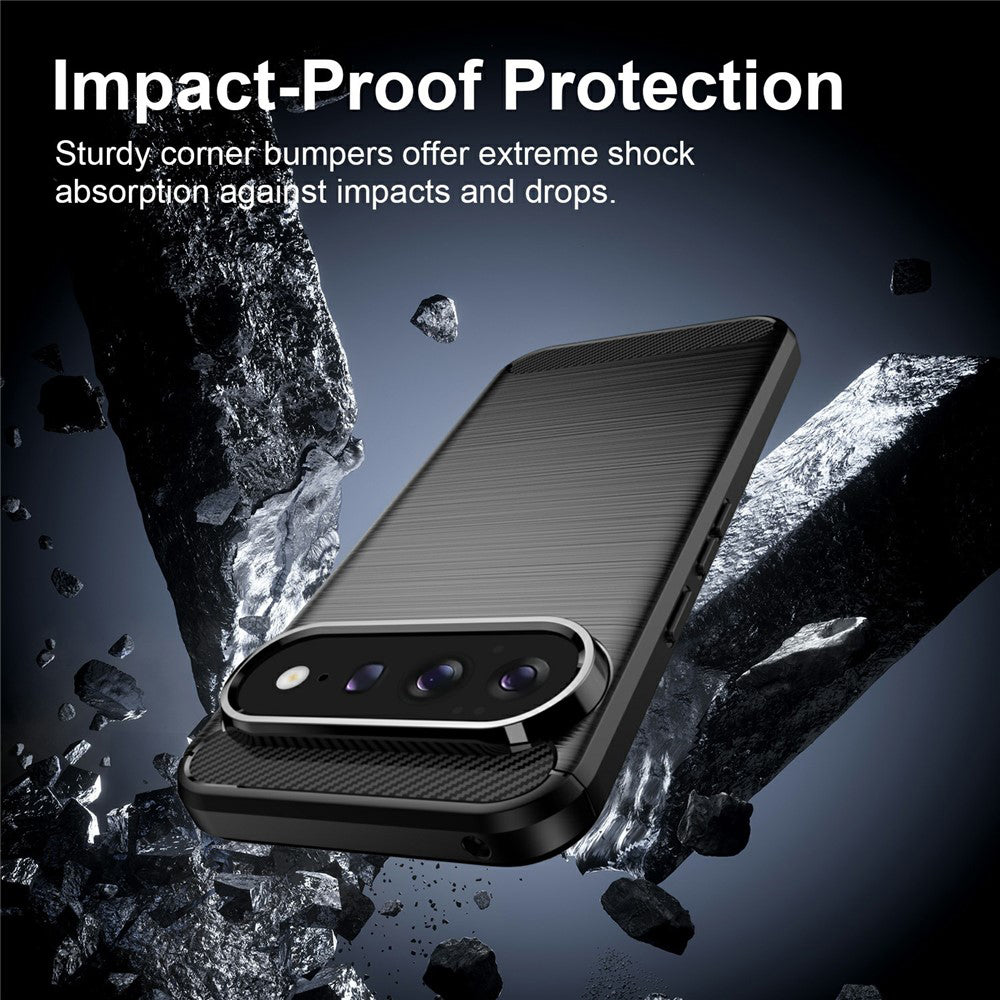 Maska za Google Pixel 11 Pro XL, Techsuit, Karbon, Crna