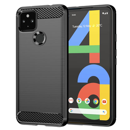 Maska za Google Pixel 4a 5G, Techsuit, Karbon, Crna