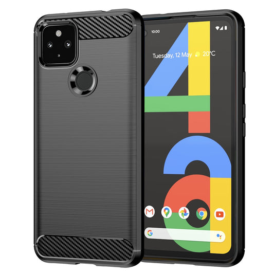 Maska za Google Pixel 4a 5G, Techsuit, Karbon, Crna