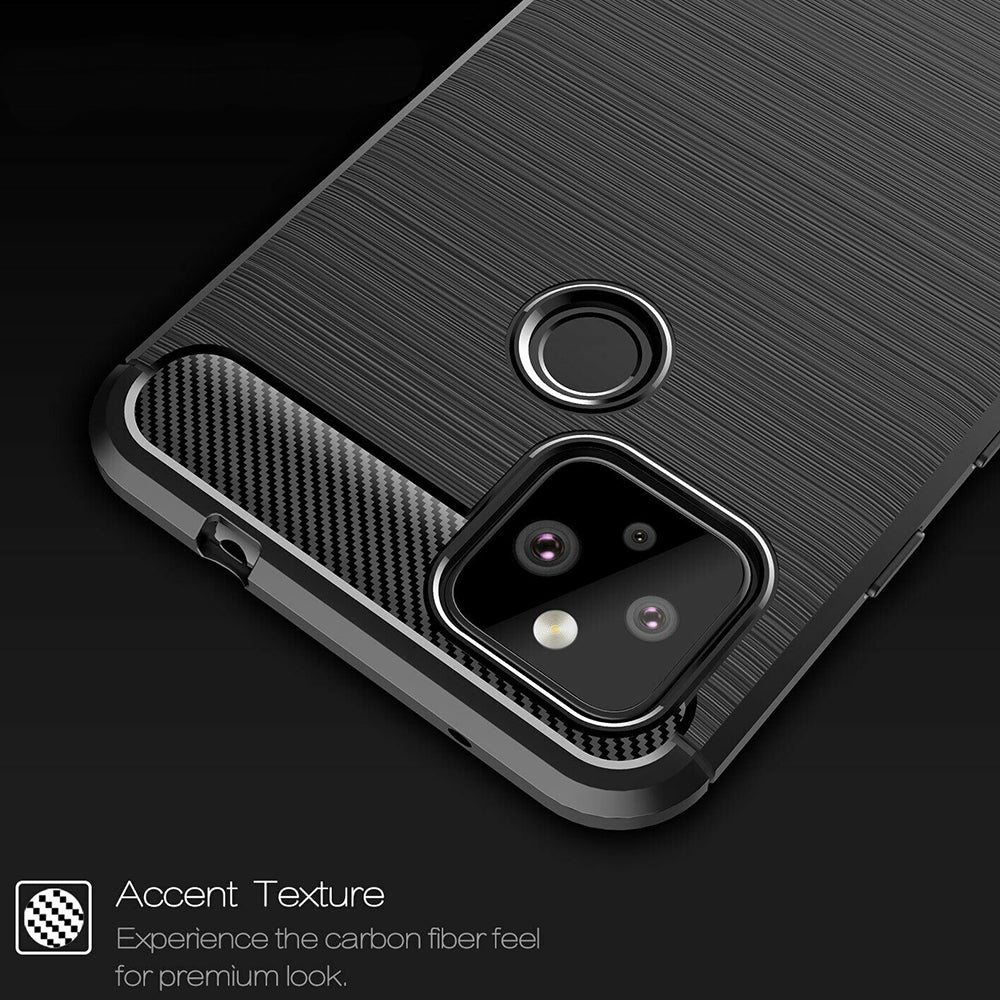 Maska za Google Pixel 4a 5G, Techsuit, Karbon, Crna