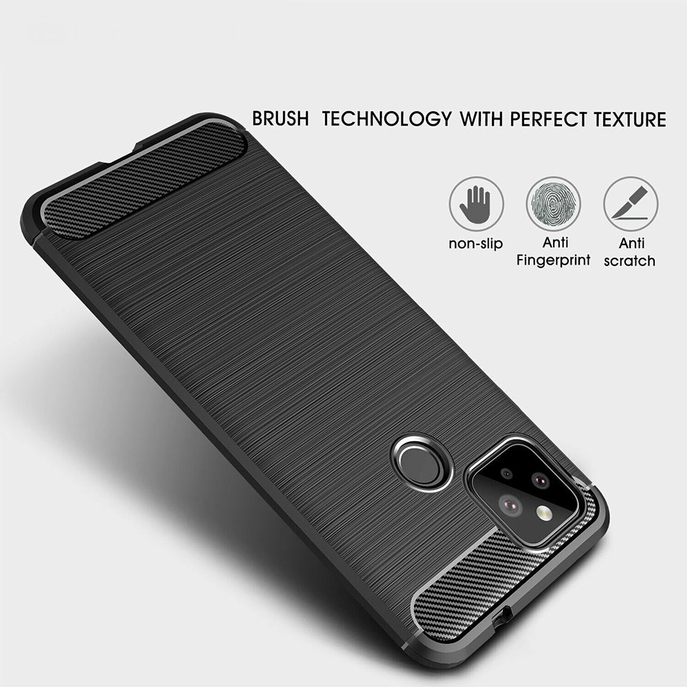 Maska za Google Pixel 4a 5G, Techsuit, Karbon, Crna