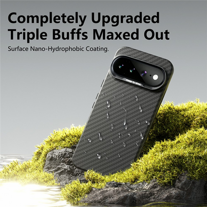 Maska za Google Pixel 10 Pro / 10, Abeei, Carbon Minimalist, Crna