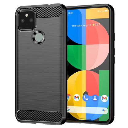 Maska za Google Pixel 5, Techsuit, Karbon, Crna