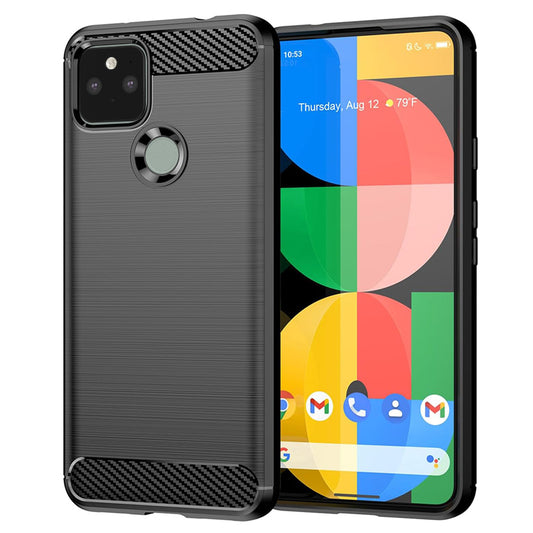 Maska za Google Pixel 5, Techsuit, Karbon, Crna
