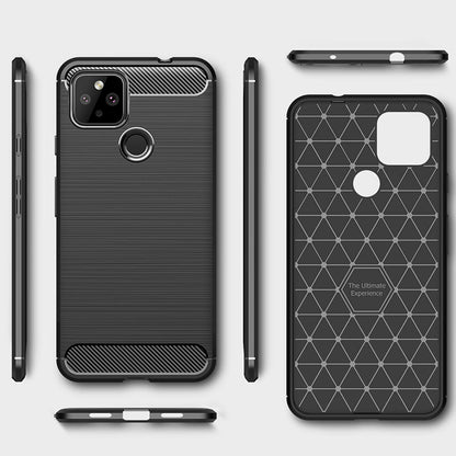 Maska za Google Pixel 5, Techsuit, Karbon, Crna