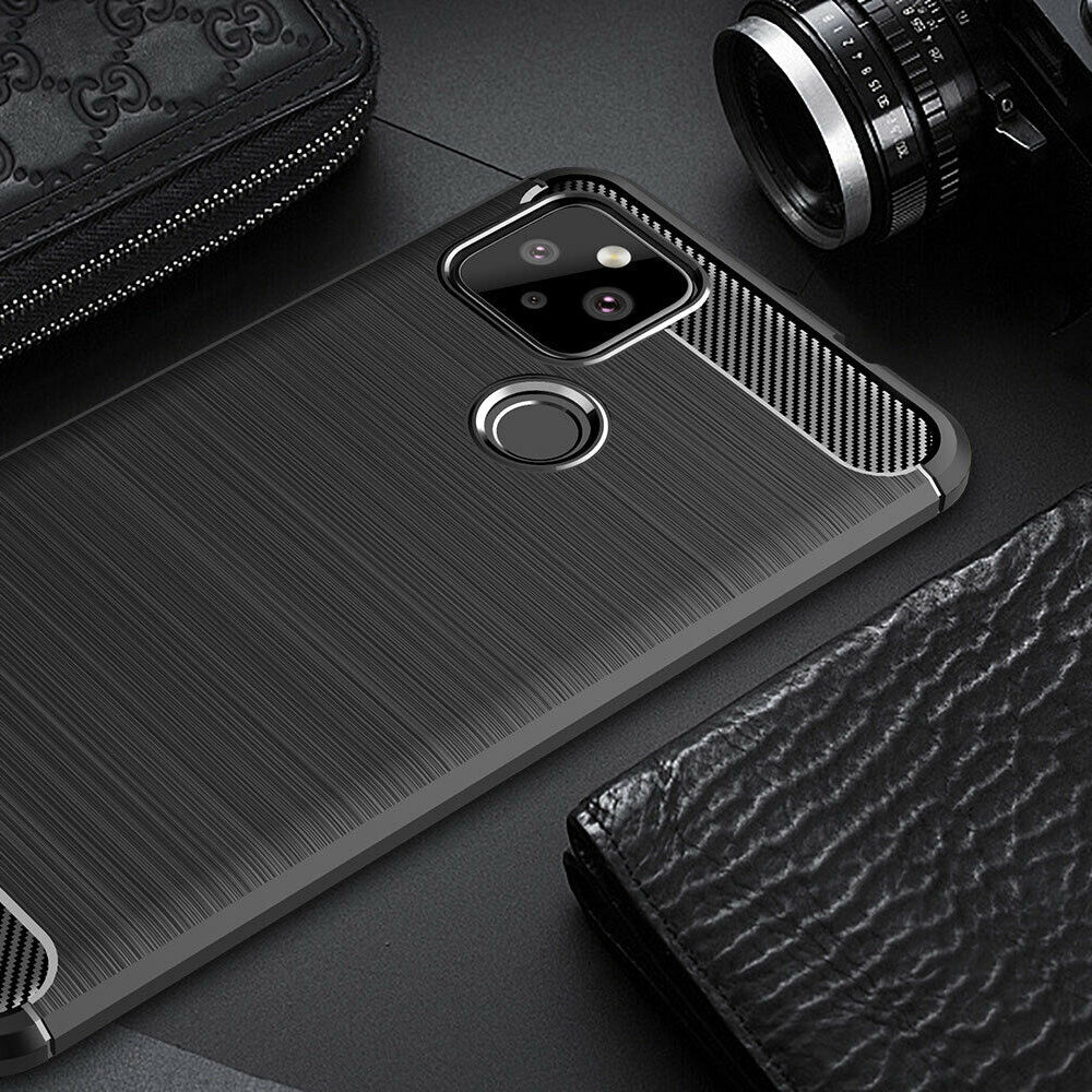 Maska za Google Pixel 5, Techsuit, Karbon, Crna