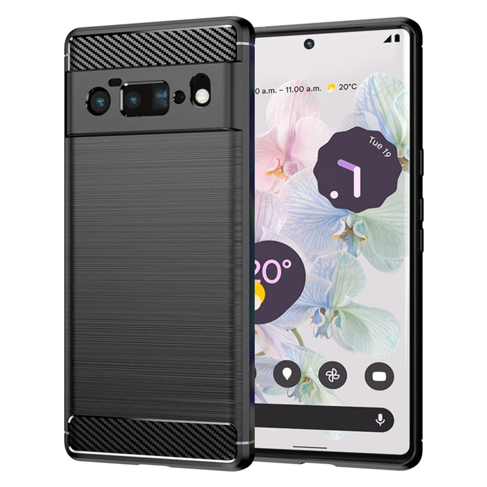 Maska za Google Pixel 6 Pro, Techsuit, Karbon, Crna