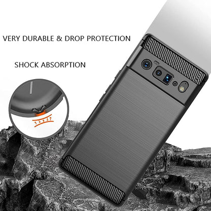 Maska za Google Pixel 6 Pro, Techsuit, Karbon, Crna