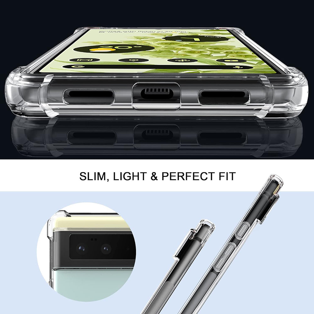 Maska za Google Pixel 6 Pro, Techsuit, Shockproof Clear, Prozirna