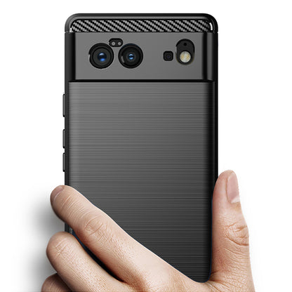 Maska za Google Pixel 6, Techsuit, Karbon, Crna