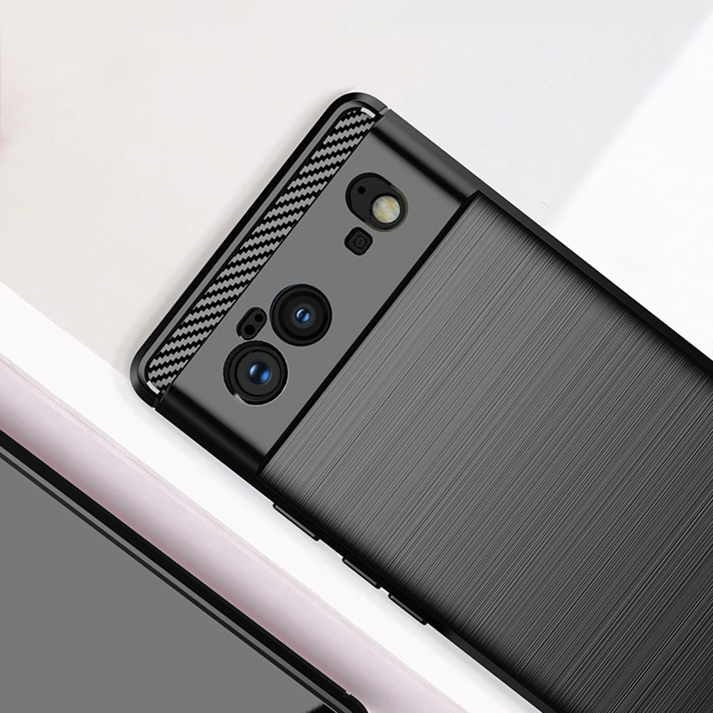Maska za Google Pixel 6, Techsuit, Karbon, Crna