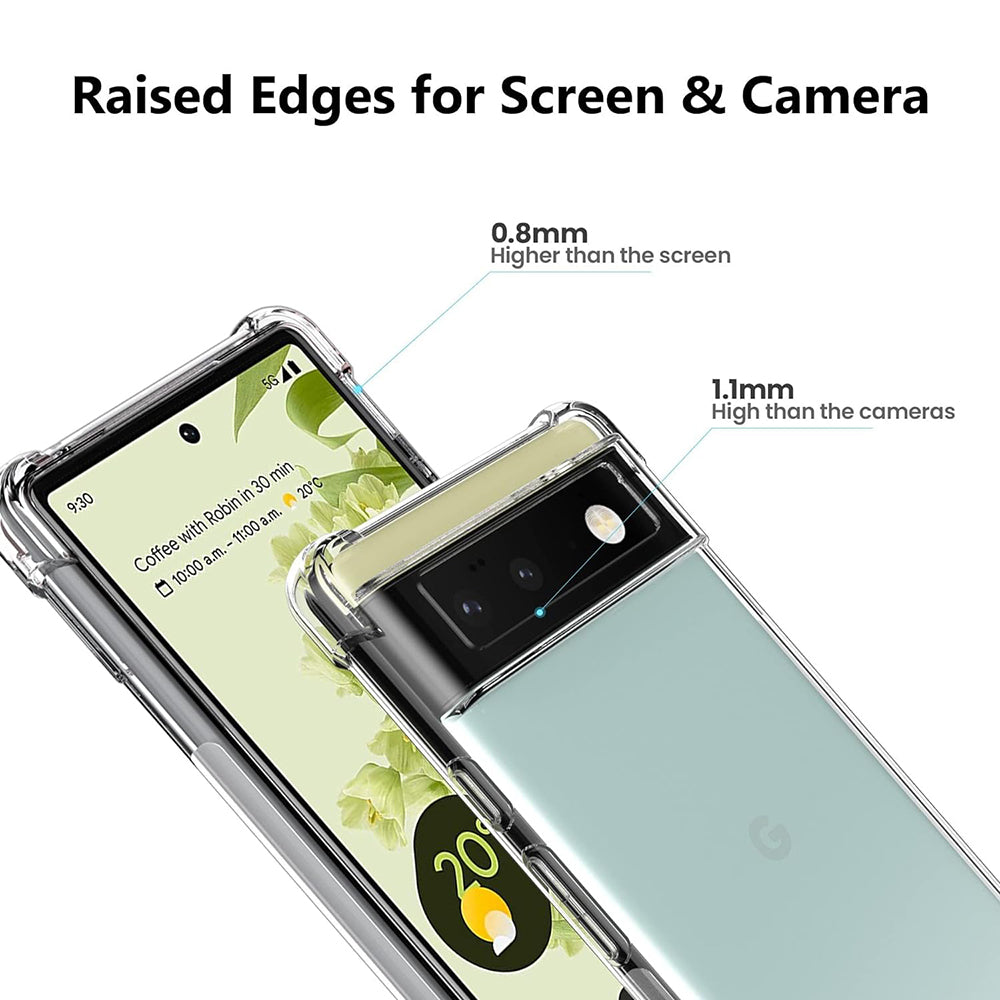 Maska za Google Pixel 6, Techsuit, Shockproof Clear, Prozirna