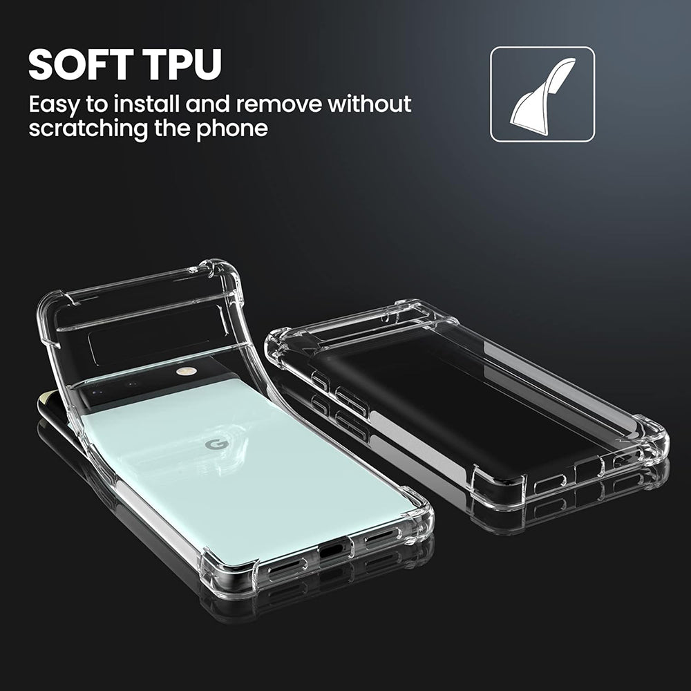 Maska za Google Pixel 6, Techsuit, Shockproof Clear, Prozirna