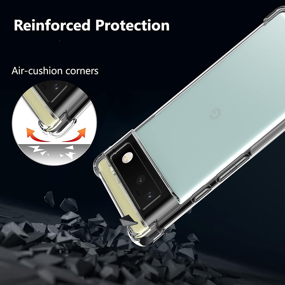 Maska za Google Pixel 6, Techsuit, Shockproof Clear, Prozirna