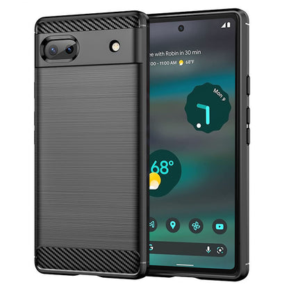 Maska za Google Pixel 6a, Techsuit, Karbon, Crna