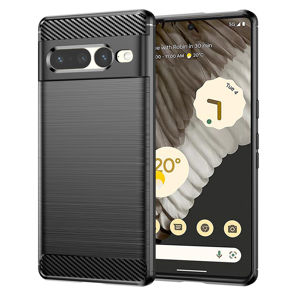 Maska za Google Pixel 7 Pro, Techsuit, Karbon, Crna