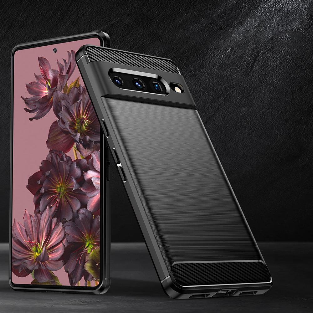 Maska za Google Pixel 7 Pro, Techsuit, Karbon, Crna