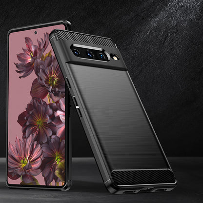 Maska za Google Pixel 7 Pro, Techsuit, Karbon, Crna