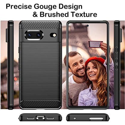 Maska za Google Pixel 7, Techsuit, Karbon, Crna