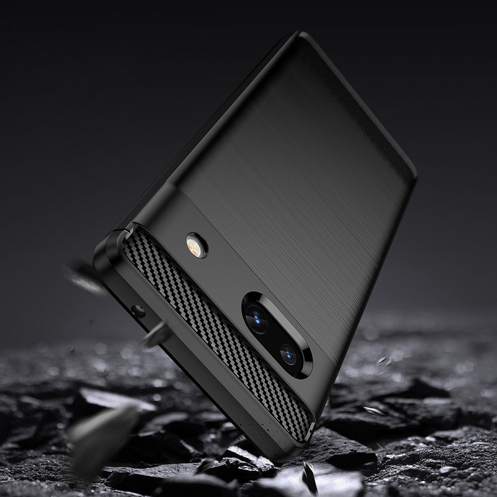 Maska za Google Pixel 7a, Techsuit, Karbon, Crna