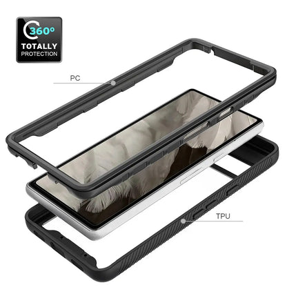 Futrola za Google Pixel 7a, Techsuit, Defense360 Pro, Crna