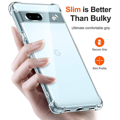 Maska za Google Pixel 7a, Techsuit, Shockproof Clear, Prozirna