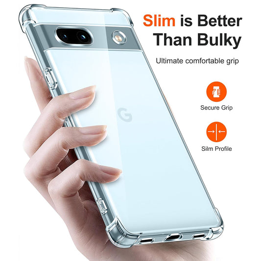 Maska za Google Pixel 7a, Techsuit, Shockproof Clear, Prozirna