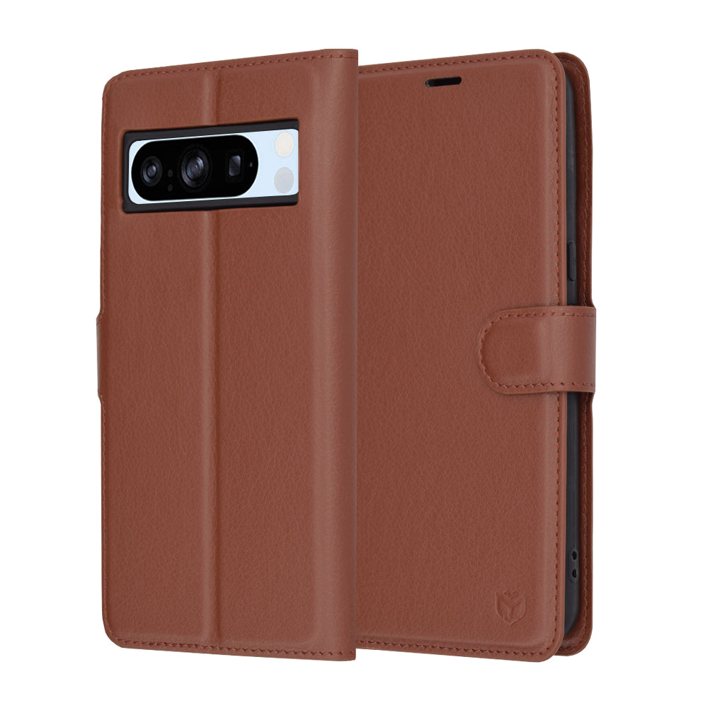 Futrola za Google Pixel 8 Pro, Techsuit, Leather Folio, Smeđa