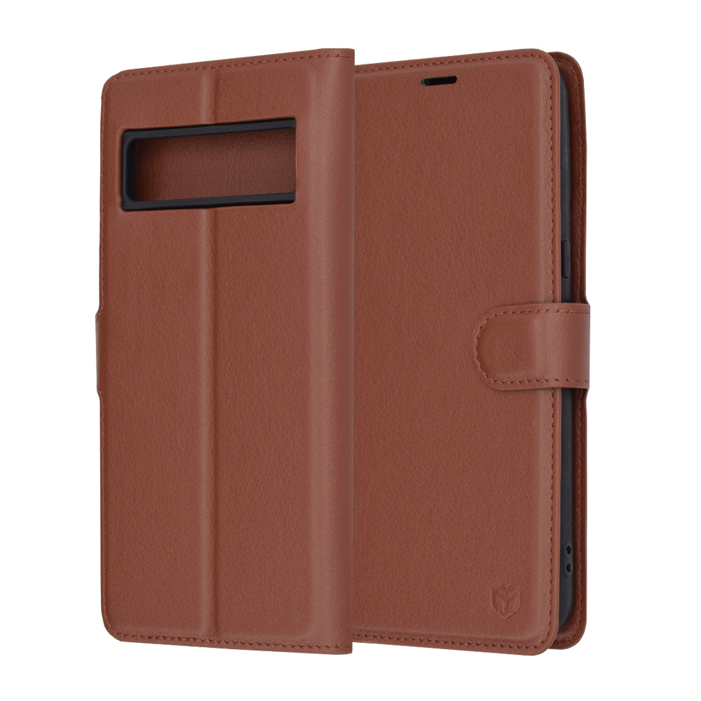 Futrola za Google Pixel 8 Pro, Techsuit, Leather Folio, Smeđa